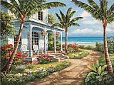 Sung Kim Famous Paintings - Summer House I